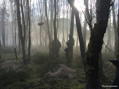 Filming at Glendalough Forest, Co. Wicklow
