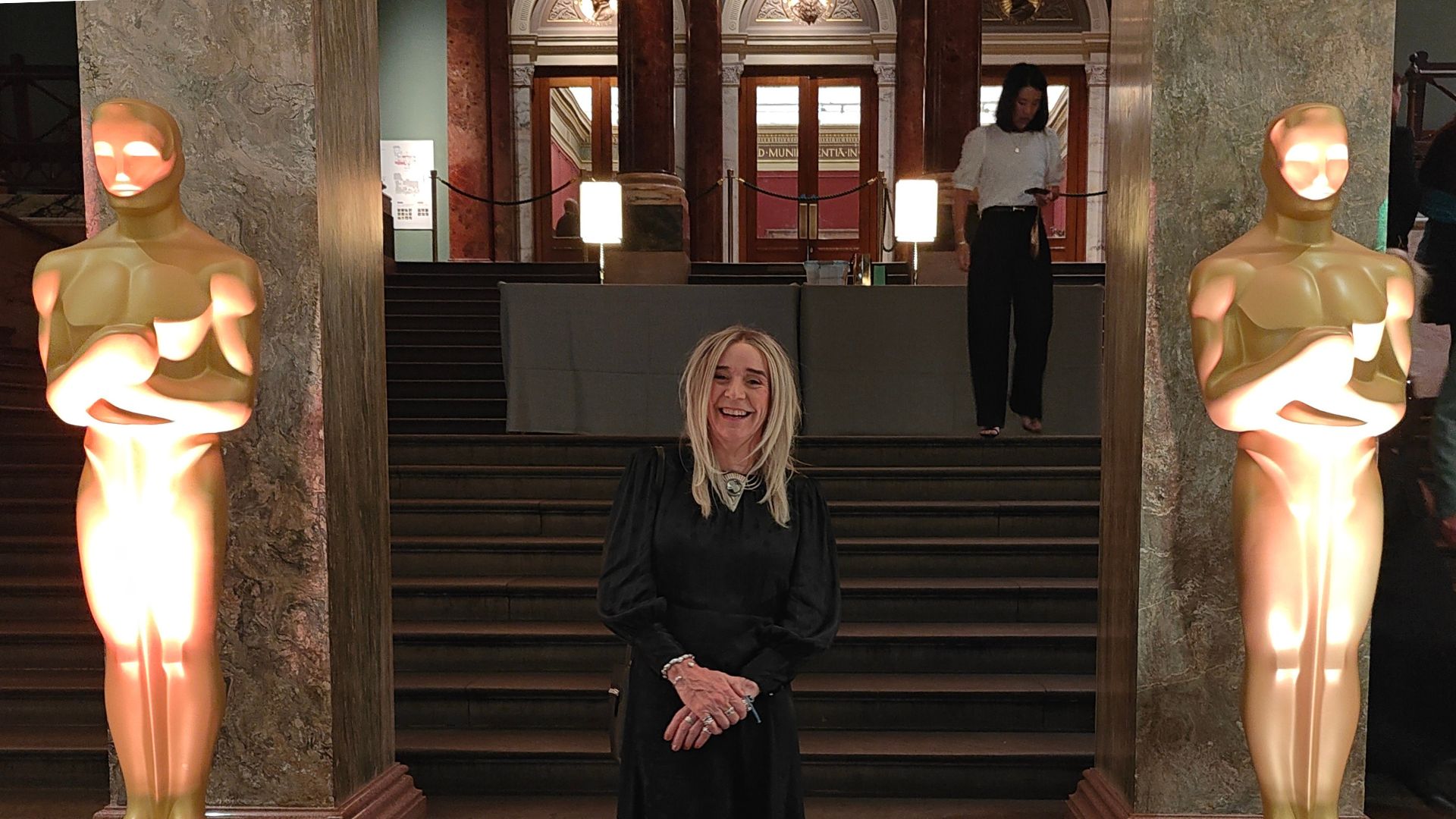 Beatrix O'Sullivan at an Academy of Motion Picture Arts and Sciences reception in London