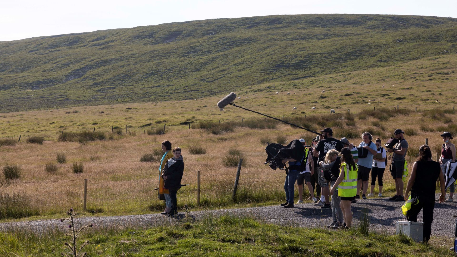 Crew on the set of Joyride (Photo by Malcolm McGettigan)