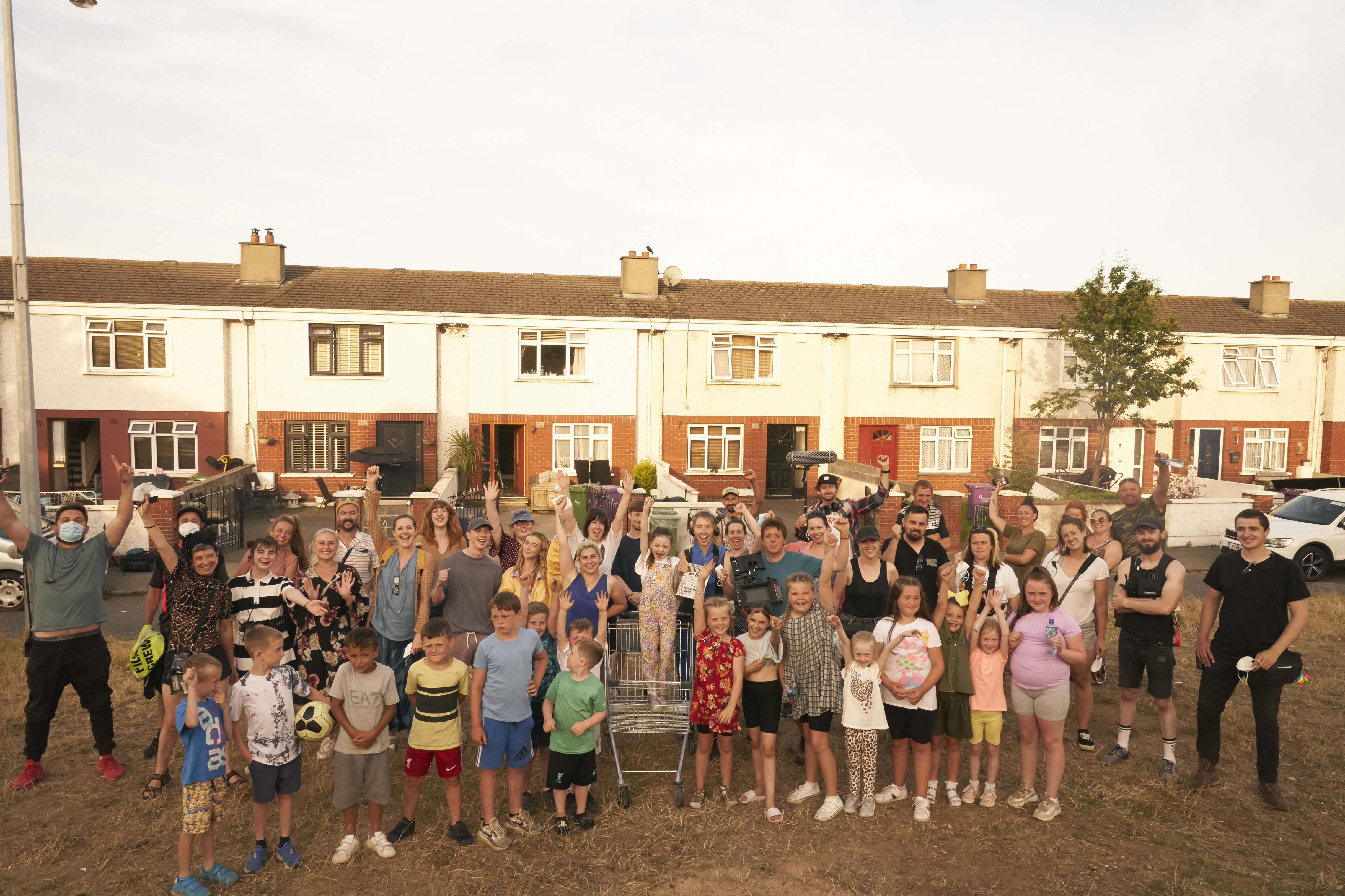 The cast and crew of Safe as Houses, shot on location in Bray, Co. Wicklow during a well-timed heatwave in July 2021.